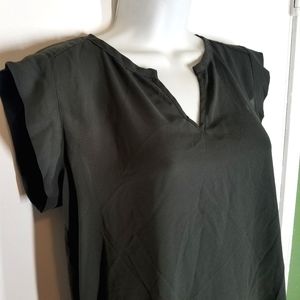 Pleione Size XS Black short sleeve blouse